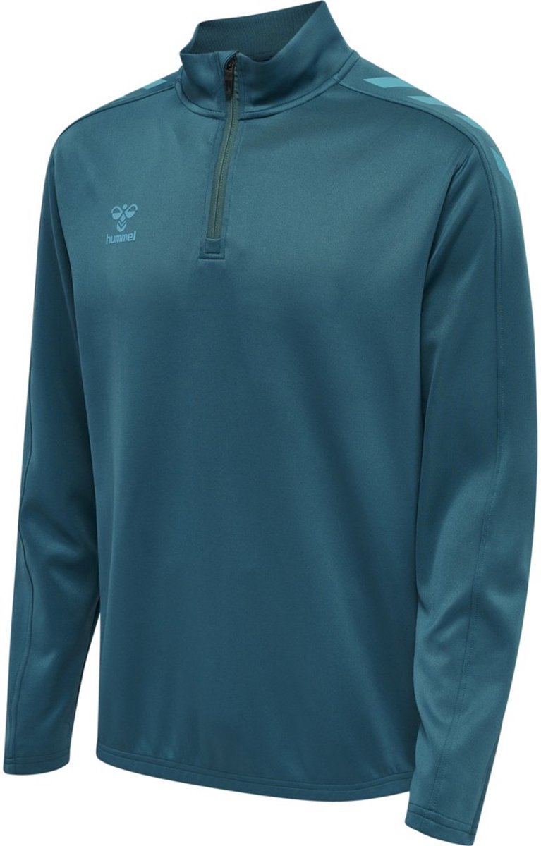 767x1200.jpg Hummel Half-Zip Sweatshirt Hmlcore Xk Half Zip Poly Sweat Blue Coral-XL - Afbeelding 1