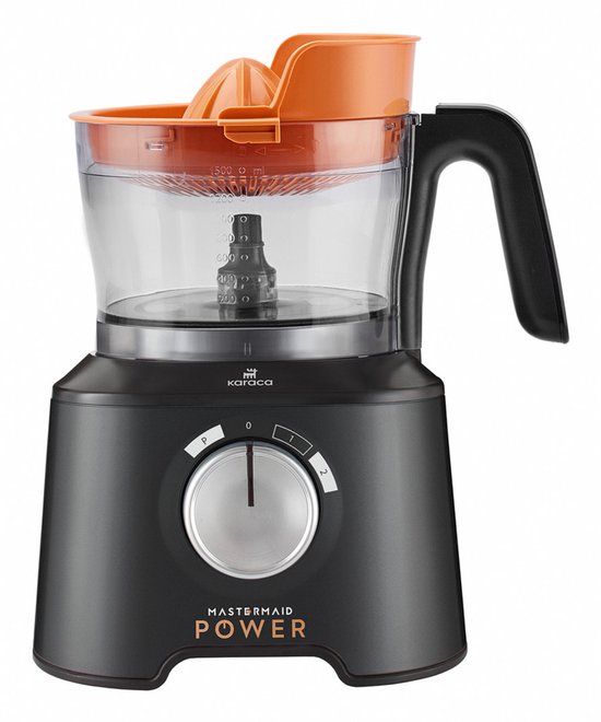 Karaca Mastermaid Power Max 11-in-1 Keukenrobot 2500W – Blender, Citruspers, Koffiemolen, Deeghaak & 5 RVS Raspschijven