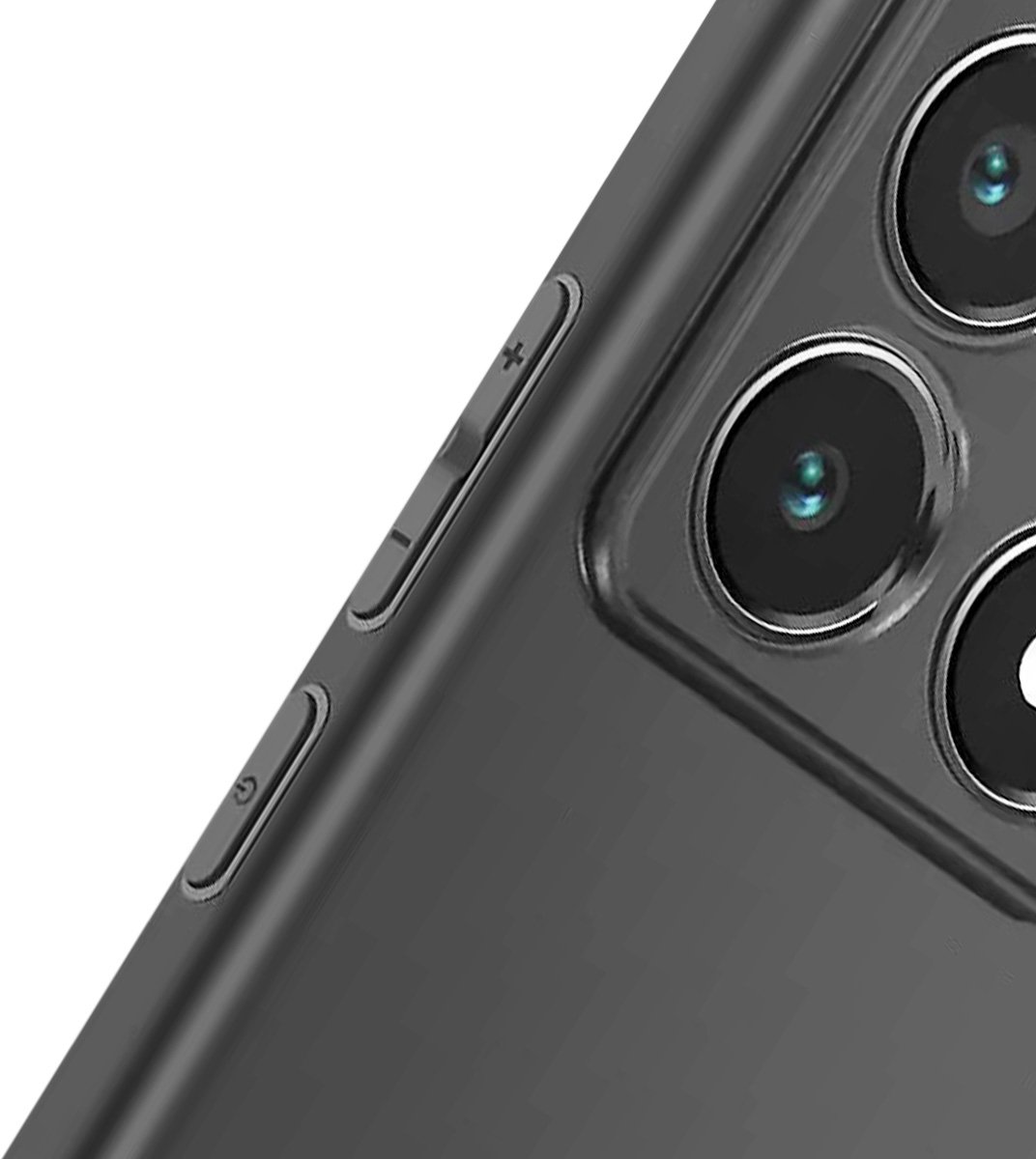 Jaym, Hoesje voor Xiaomi 14 Premium Siliconen Microvezel, Zwart