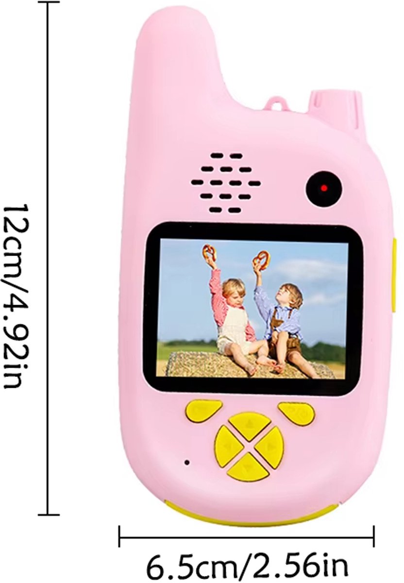 Video Walkie Talkie For Kinderen Met Camera En Schermweergave Ondersteunt Video Stemwisselaar Verjaardag