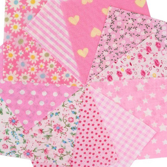 Creativeally Lot de 100 Tissus carrés en Tissus 10 x 10 DIY