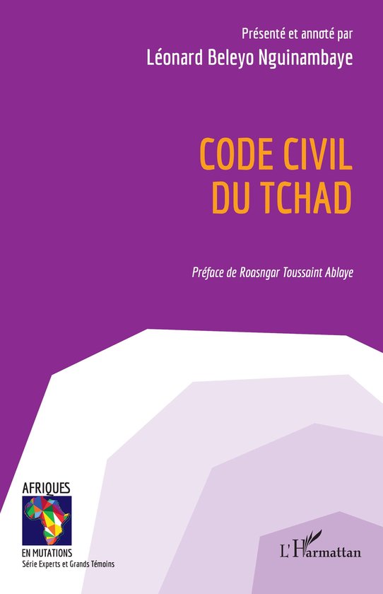 Code civil du Tchad - cover