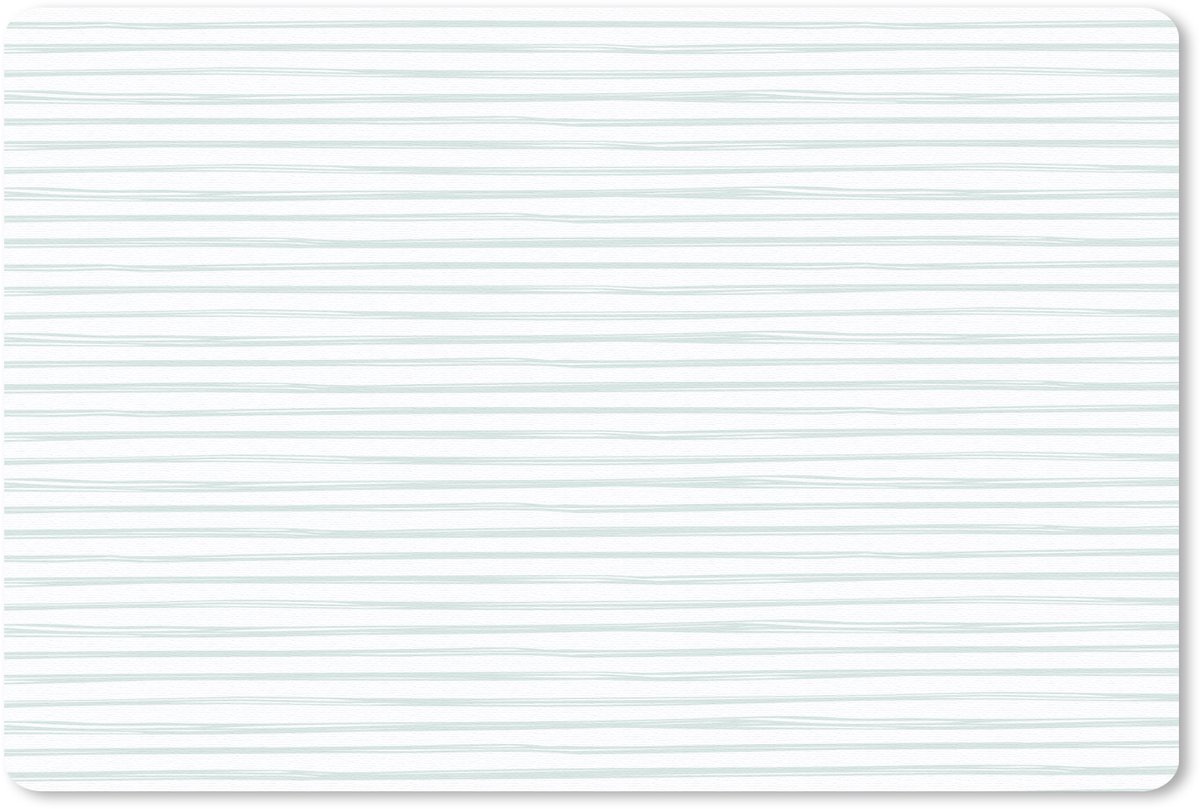 Muismat 27x18 cm - Mousepad Zee - Sfeer - Strepen - Groen - Muismatten