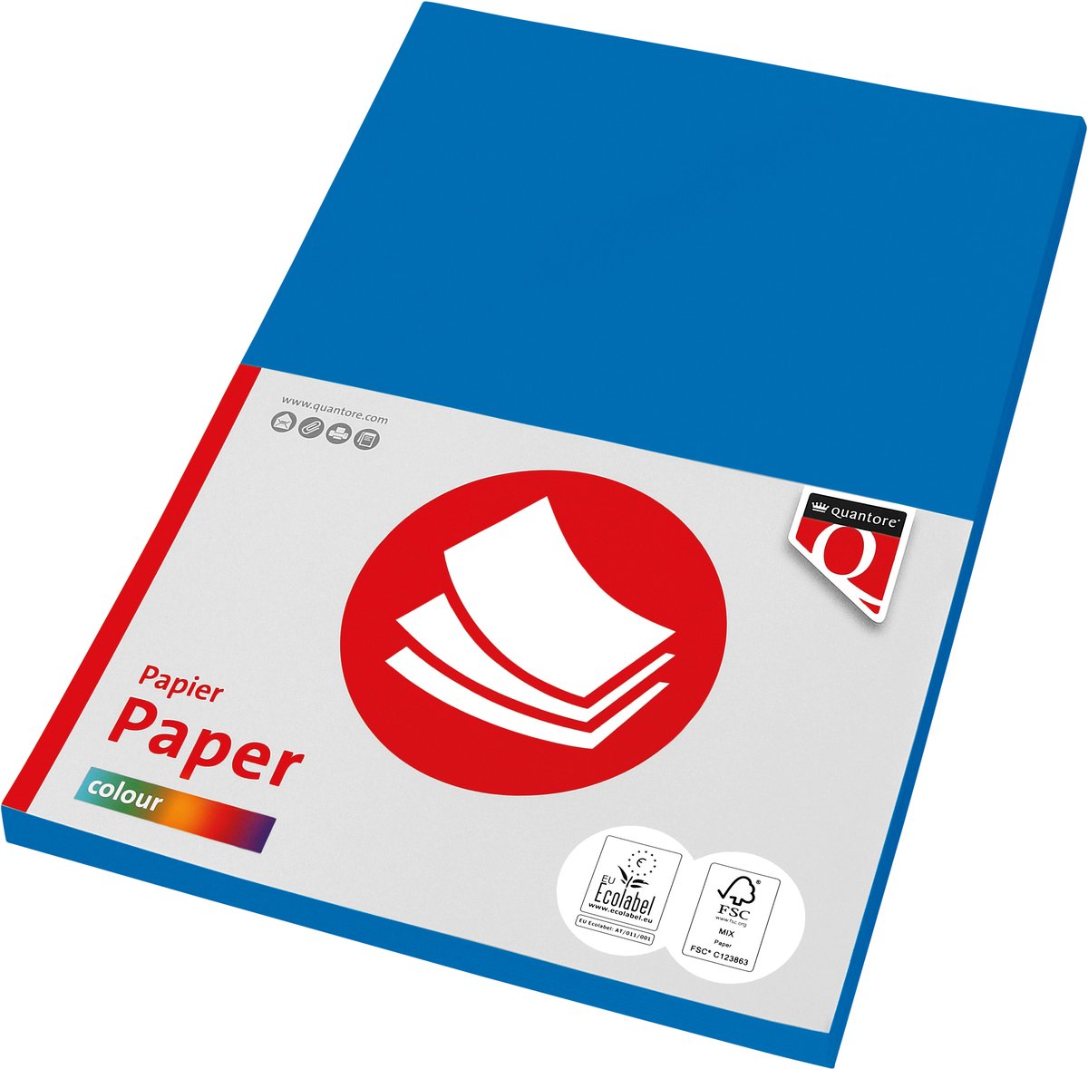 Kopieerpapier quantore col-50 a4 160gr diepblauw