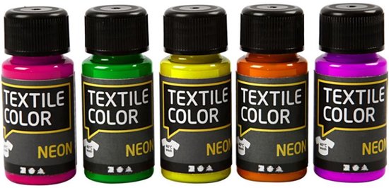 Creotime Textile Color Neon Kleuren Assortiment