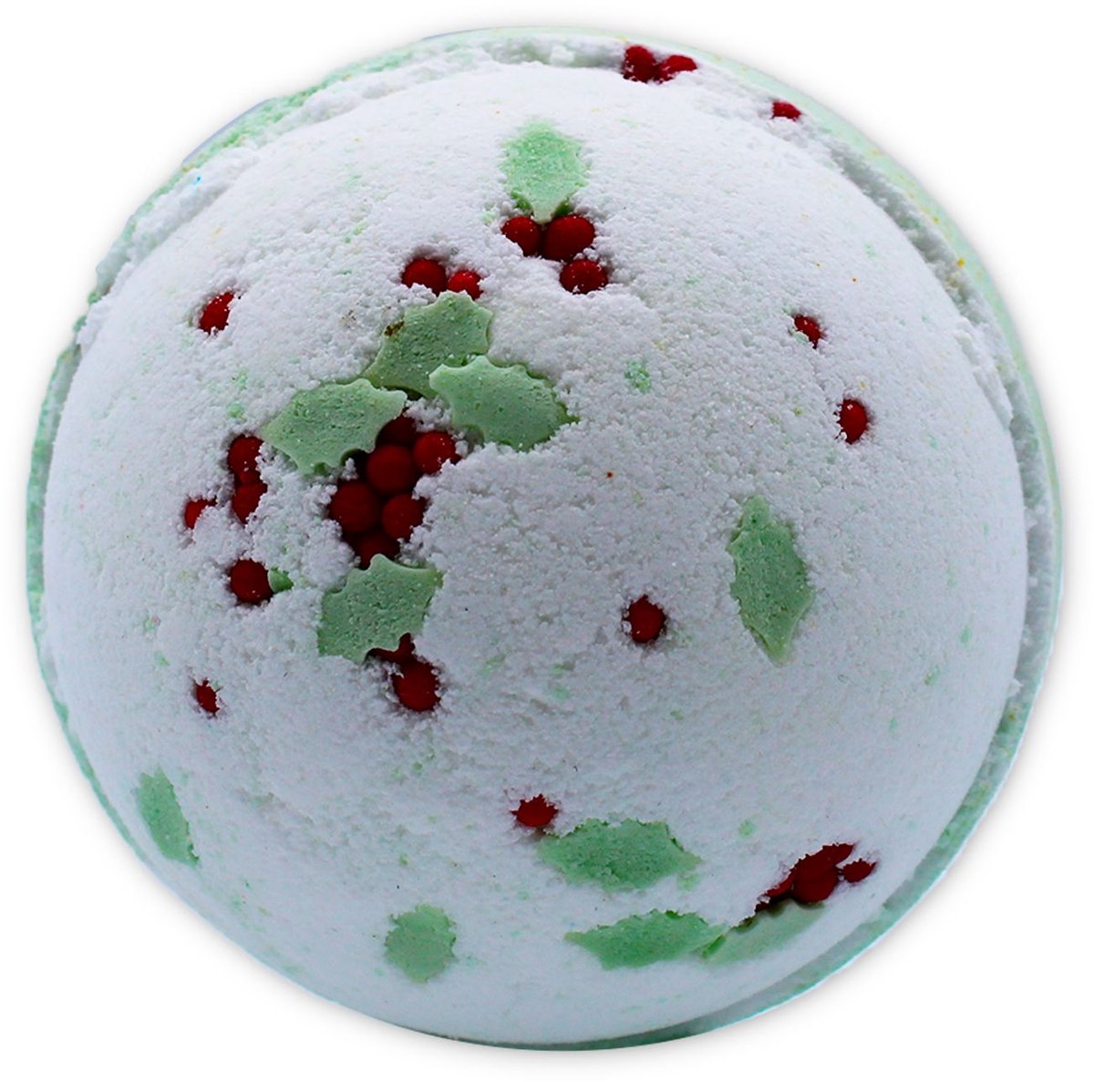 Kerstcadeau - Funky Bruisbal Kerst - Hulstbes & Maretak - 180 gram - Set van 3 stuks in geschenkdoosje