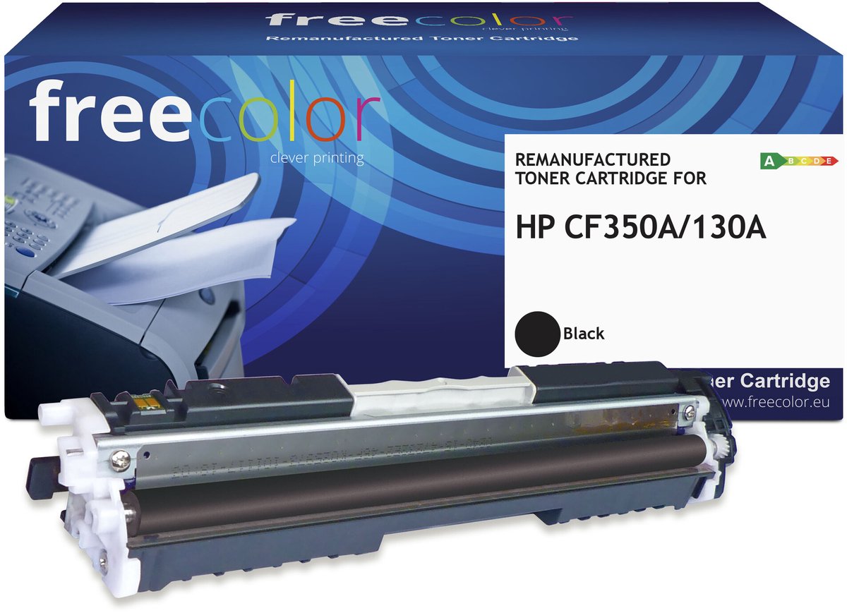Freecolor - Vervangt HP 130A (CF350A) Toner - Zwart - 1.300 pagina's - Compatible