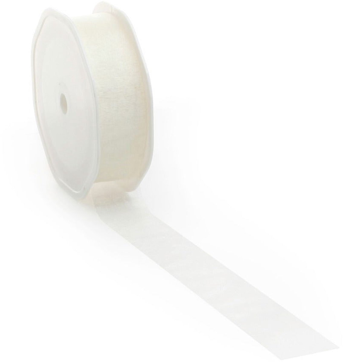 Ivoor voile lint – 25 mm × 25 m – voile