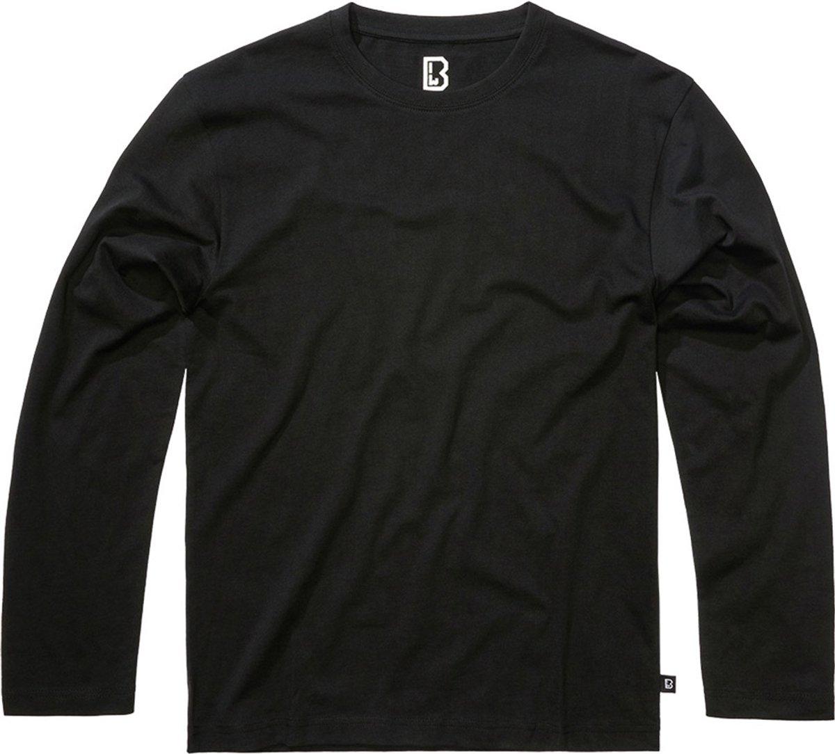 Brandit Premium met lange mouwen Heren Shirt met lange mouwen - zwart - 5XL