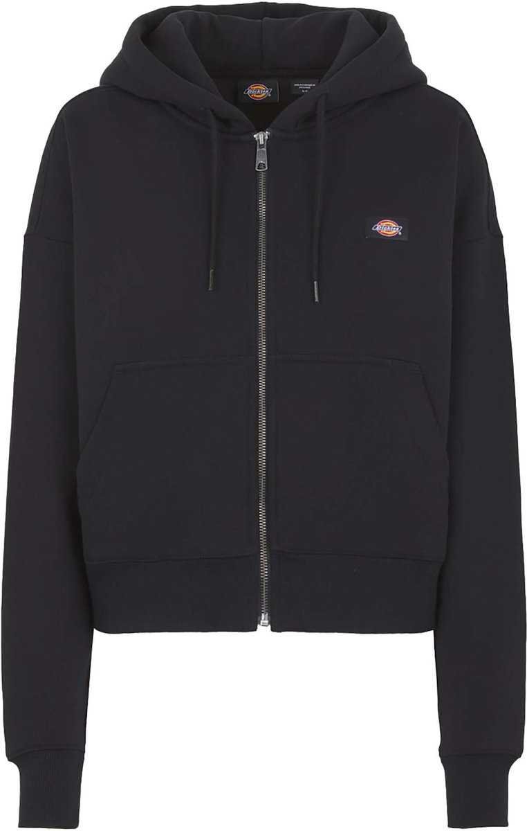 Dickies Oakport Sweatshirt Met Rits En Capuchon Streetwear Vrouwen Zwart