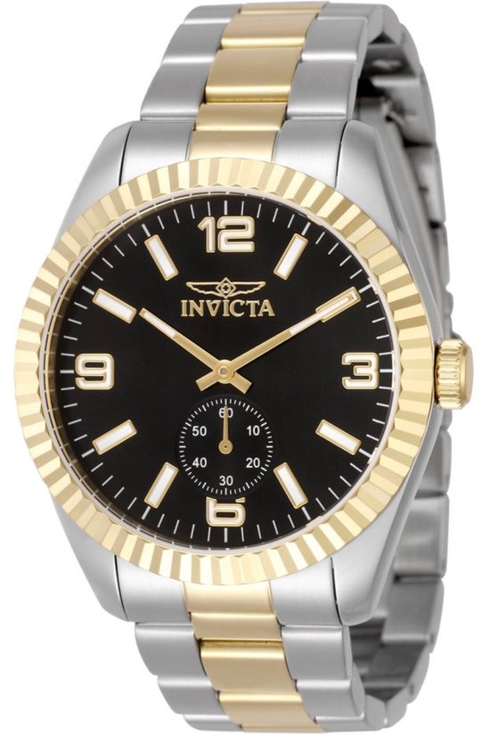 Invicta Pro Diver 44720 Heren Horloge - Quartz Uurwerk - Roestvrij Staal met zwarte Wijzerplaat - 43mm Invicta Pro Diver 44720 Heren Horloge - Quartz Uurwerk - Roestvrij Staal met zwarte Wijzerplaat - 43mm
