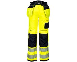 Portwest PW3 Hi-Vis Werkbroek met Holster Pockets T501 - Geel/Zwart - 42