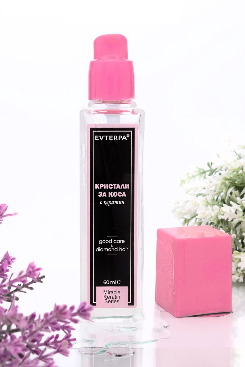Doeltreffende haar olie - kristallen - beschermt het haar tegen splitsen - glans - arganolie - keratine - UV bescherming 60ml