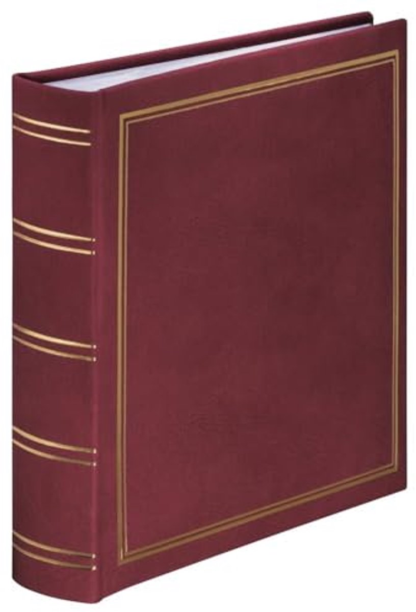 Fotoalbum voor 200 foto's in 10x15 cm | Elegante inlegpagina's | Bordeaux Rood
