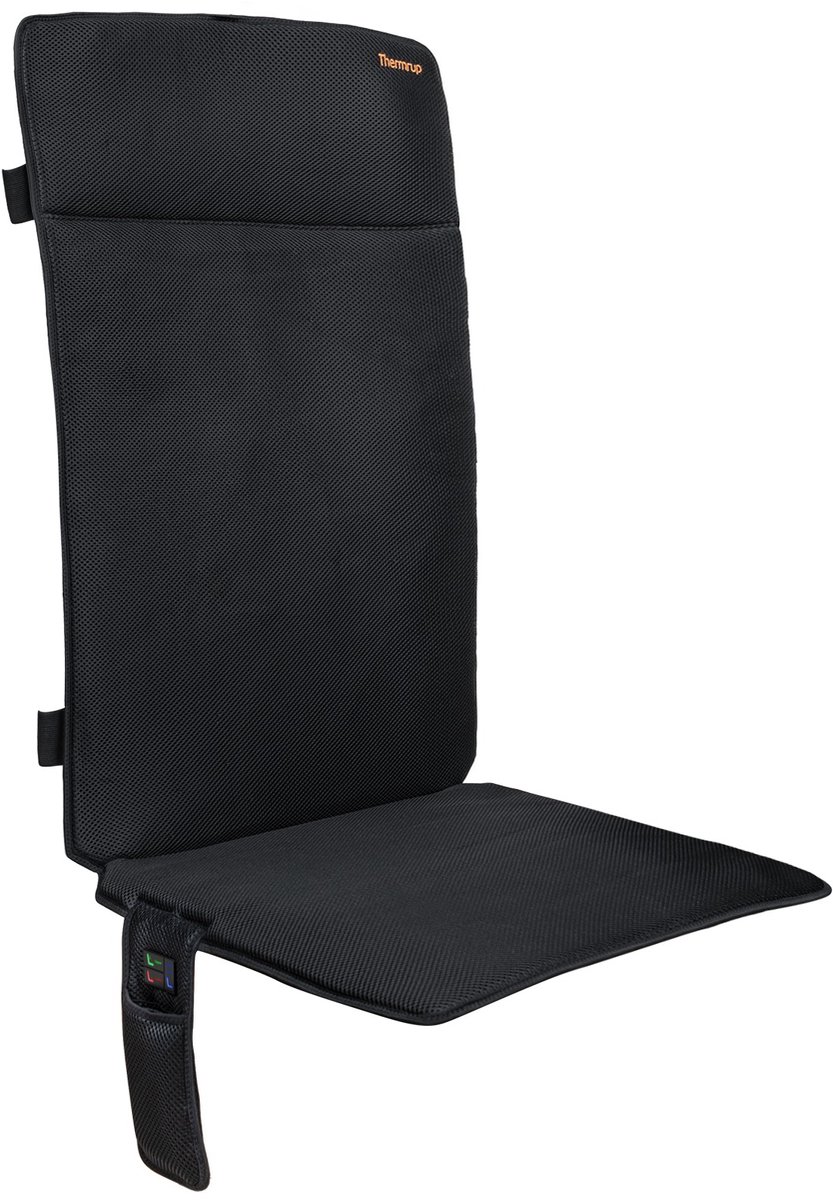 Thermrup® - Camping Heat Seat XL - Infrarood Warmtekussen, Zit & Rug Apart Instelbaar, Waterbestendig & Wasbaar, 50x125cm, Inclusief Powerbank & Powerbank