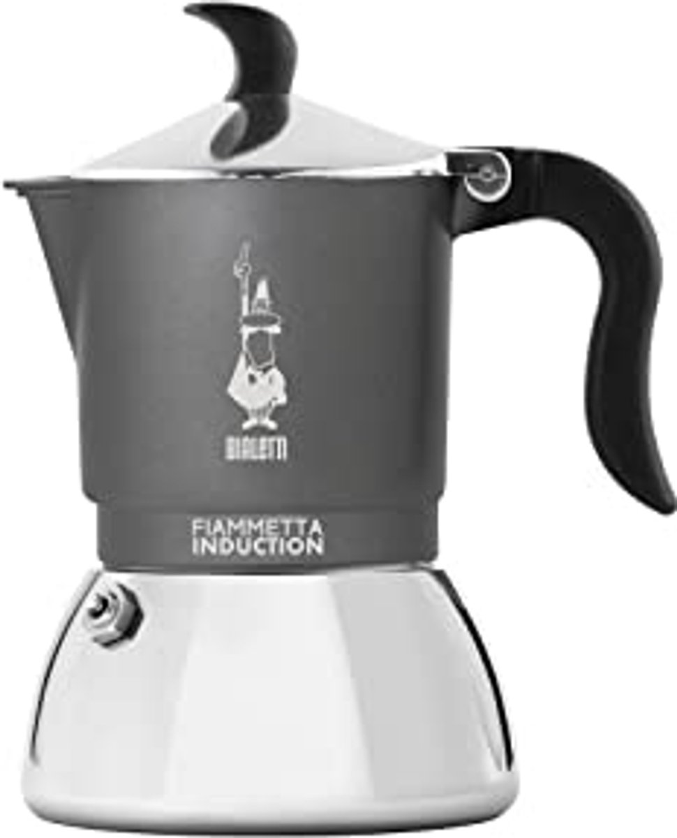 Inductie Koffiemachine voor 2 Tassen - Aluminium en Staal
