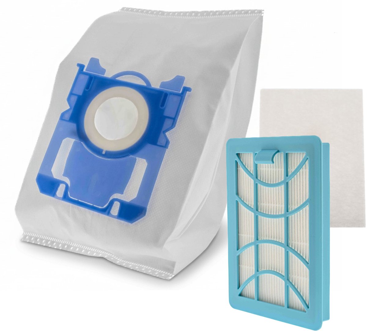 Kleanburg® onderhoudsset voor Philips Performer Compact, 10 stofzuigerzakken, motorfilter, HEPA filter, vervangt onder meer CP1352/01 en 432200494411