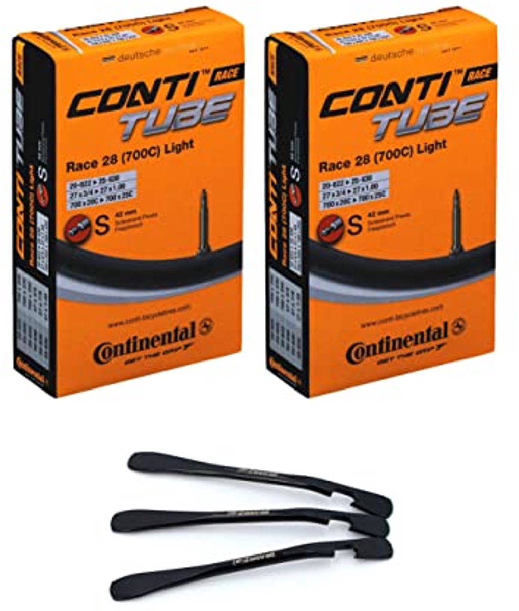 Fietsbinnenbanden Set - Binnenbanden Race - Fietsen Onderhoud - Extra Licht Gewicht - 28 inch SV 42 mm - Zwart