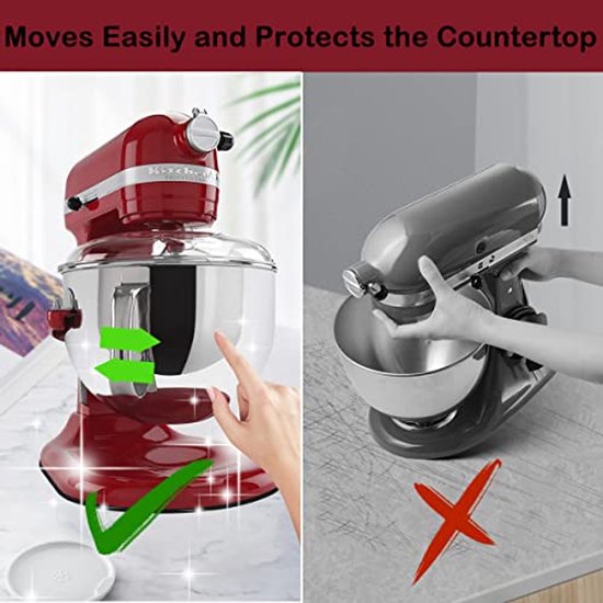 Mixer Slider Mat voor Keukenapparatuur - Compatibel met 5-8QT Kom-Lift Mixers van Nispira — afbeelding 5