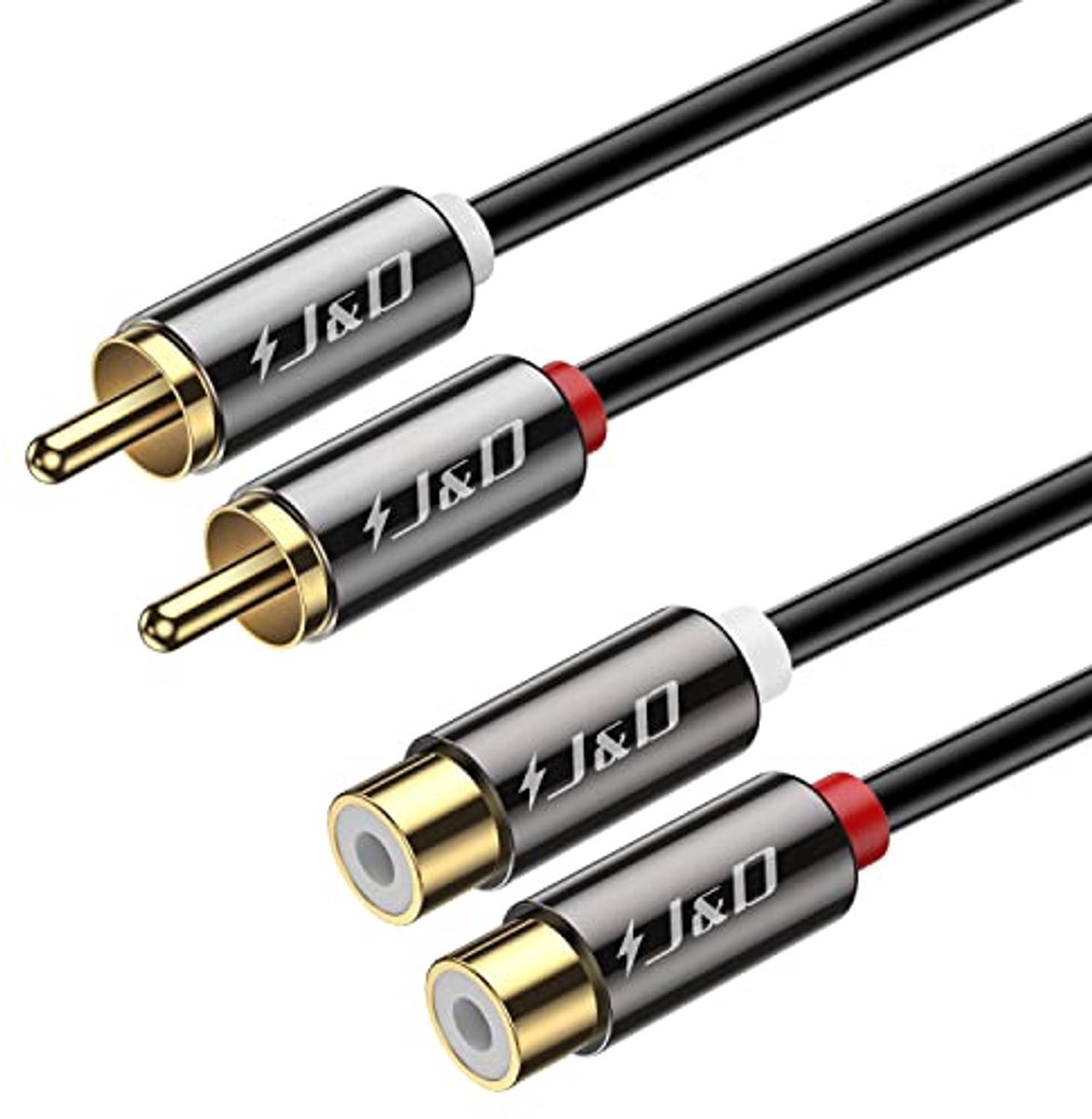 RCA Audio Extension Cable 6 Meter - Heavy-Duty Gold Plated Stereo Connector