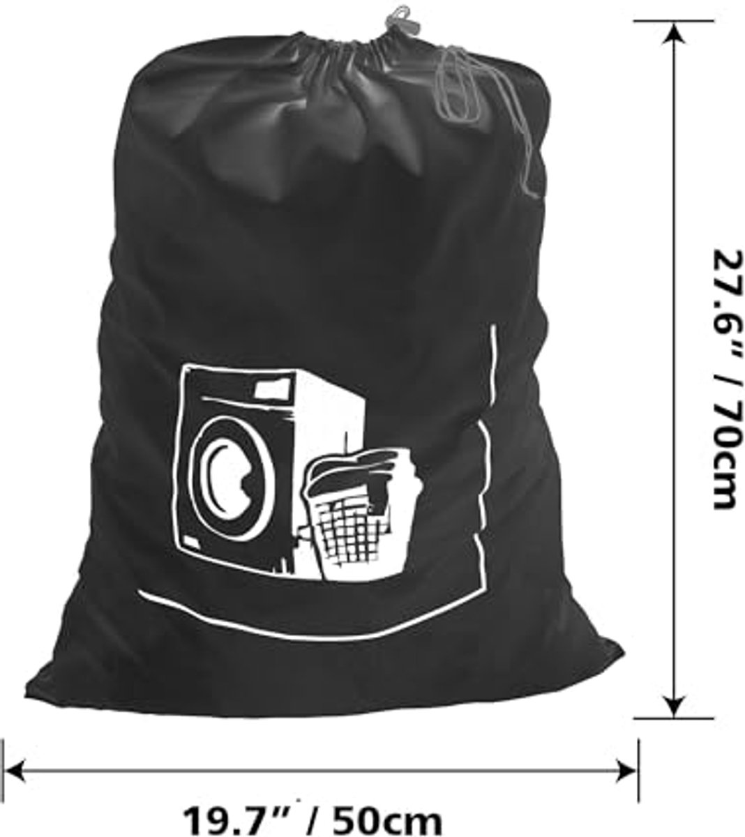 Pack van 2 Linnen Waszakken Heavy Duty - Duurzaam en Herbruikbaar voor Speelgoed en Vuil