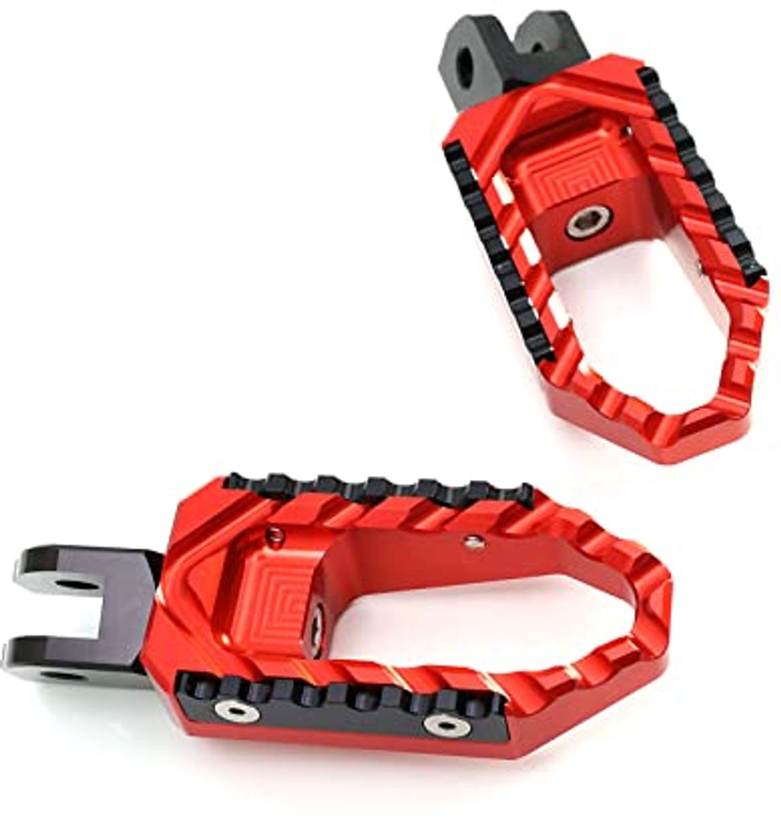 Motorfiets Voetsteun voor Achterpassagiers - Touring-Type in Rood