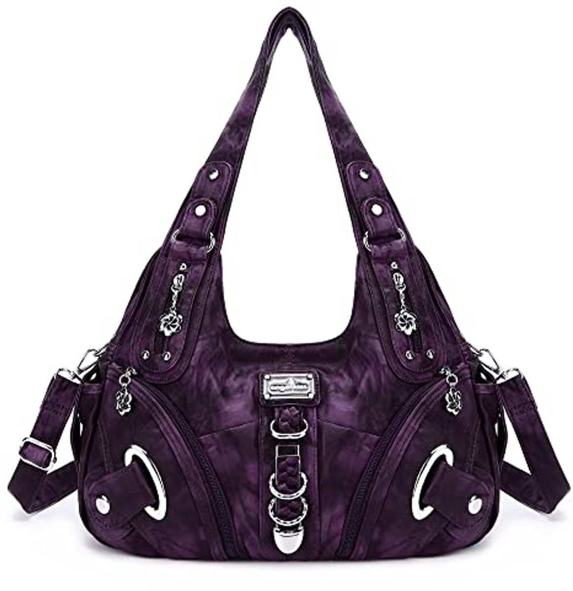 Hobo Handbag voor Dames - Grote Schoudertas voor Dagelijks Gebruik in Lilac
