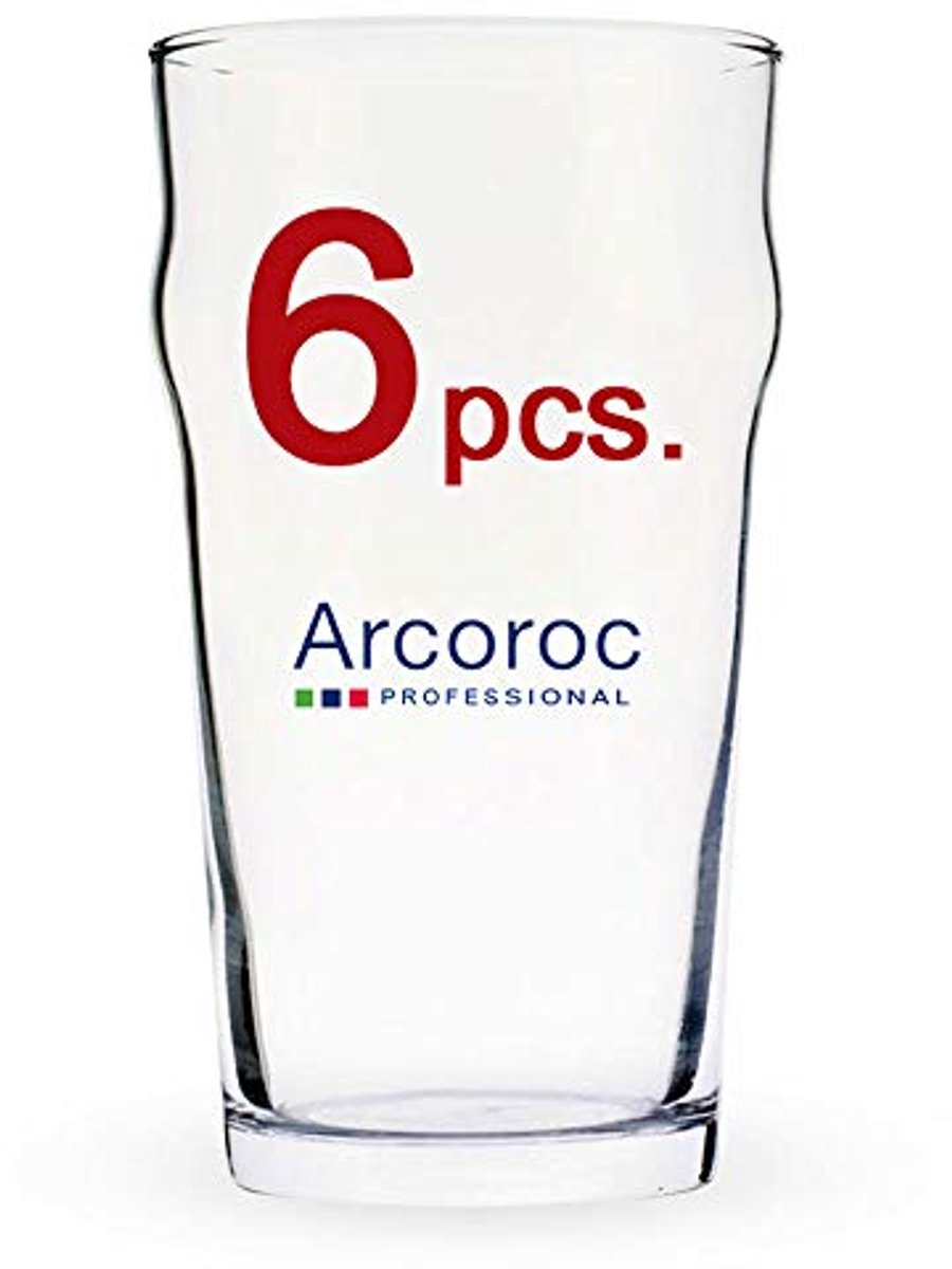 Nonic Pint Bierglas Set van 6 - 570 ml