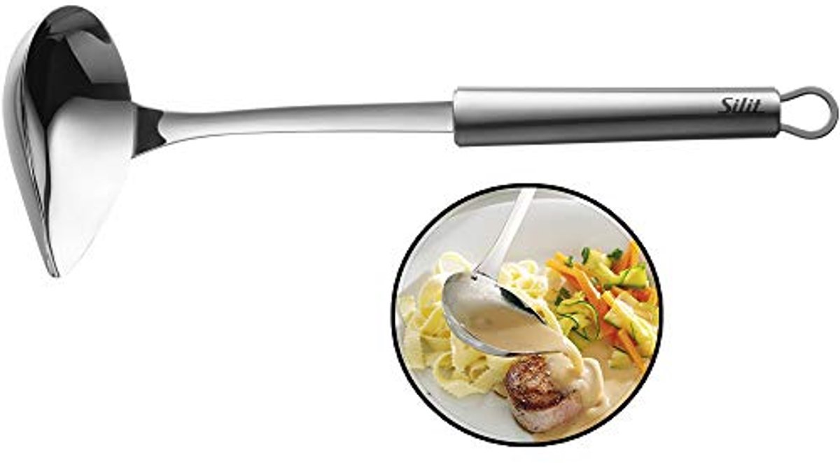 Sauslepel 28 cm van Roestvrij Staal, Vaatwasmachinebestendig