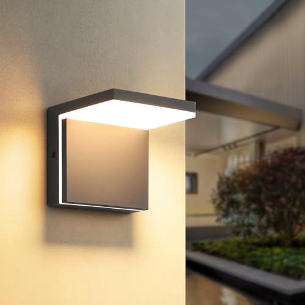 Moderne IP65 Waterdichte Led-wandlamp voor Binnen en Buiten, 12W, Warmwit 3000K, Wandverli