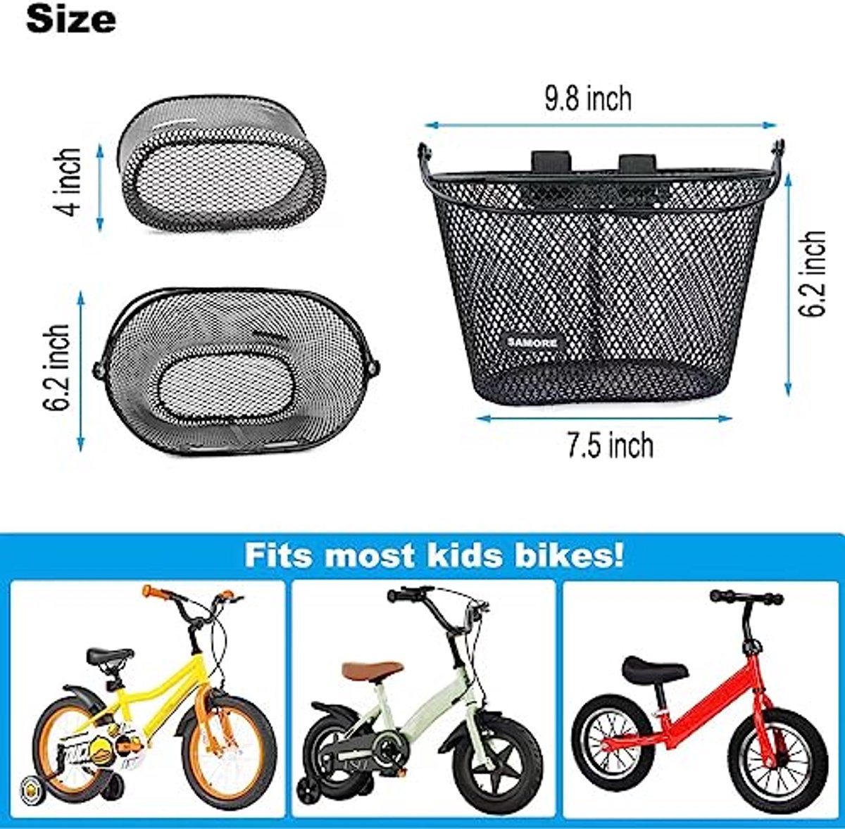 Kinderfietsmand met handvat