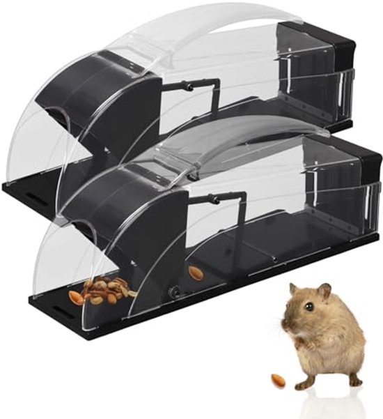 Elbe Multi-Catch Trap Alleen Voor Huismuizen, Een Diervriendelijke En Herbruikbare Levende Val Voor Kleine Muizen365x16x48cm Geschikt Voor Keuken Tuin Garage En Nog Veel Meergegalvaniseerd Lbf