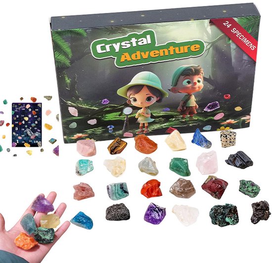 Naler Adventskalender Met Edelstenen – 24 Dagen, Chakra-gids, Meditatie & Yoga, Kerstcadeau