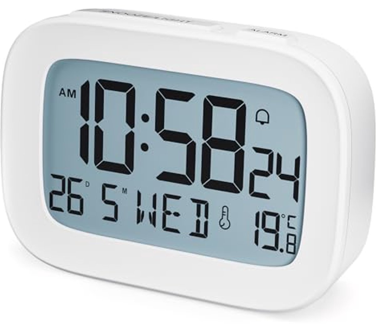 Digitale Reiswekker met LCD-scherm, Temperatuurweergave en Snooze-functie