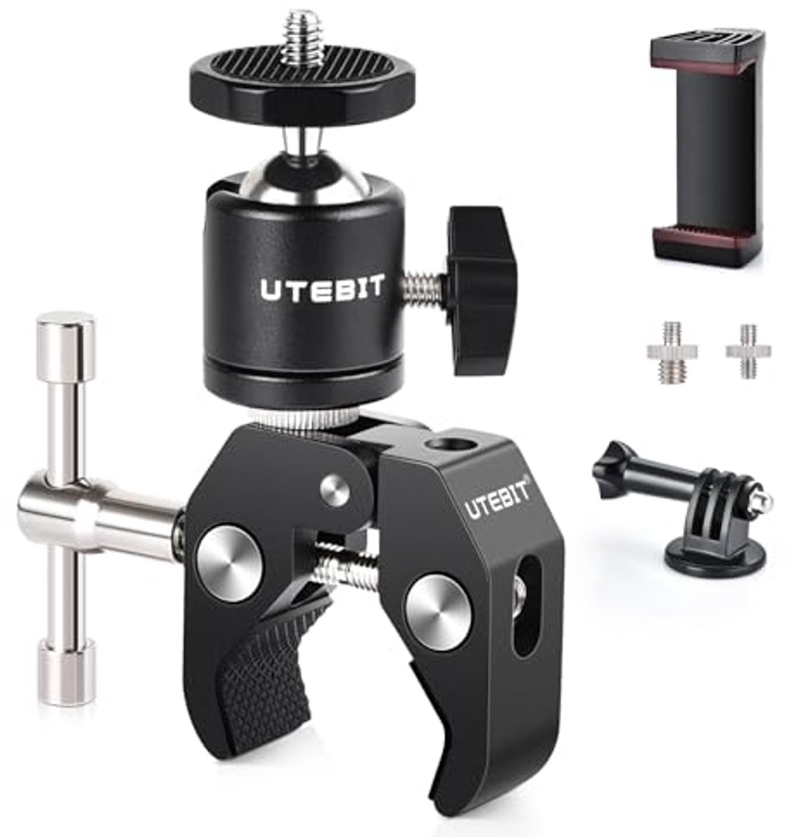 Balhoofd Schoenmontage Aluminium Cameraklem voor Statieven en LED-verlichting