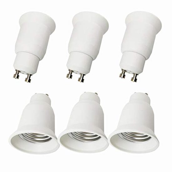 GU10 naar E27 lampvoet adapter voor LED-lampen - 6 stuks | bol