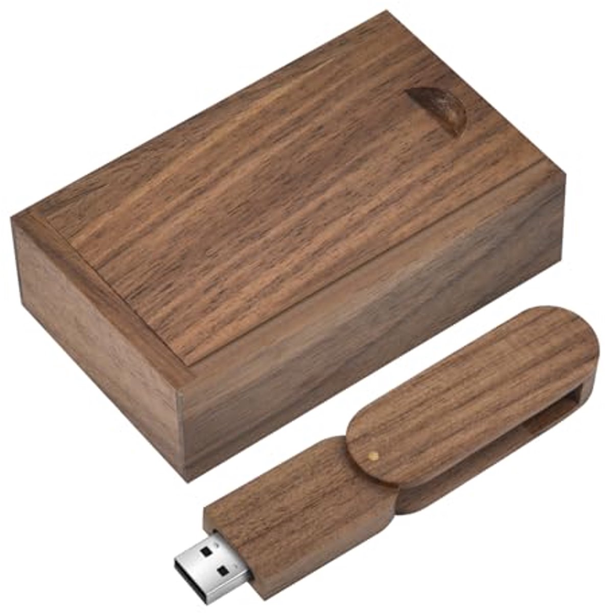 USB Stick 16 GB Hout - Gegevensopslag en Flashdrive voor Bruiloft, Familie en Vrienden