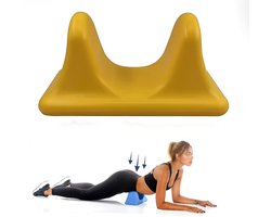 Psoas-spiermassager - Ontspanner van de heupbuigers - Zelfmassager - Stretchtrainer - Diepe weefselmassager - Geschikt voor het verlichten van spierspanning in de onderrug en het ontspannen van de heupbuigers - Geel