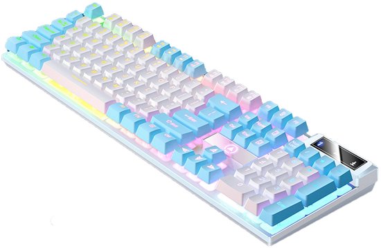 NAXSIR Mechanische Gaming Toetsenbord - RGB Verlichting - Zwevende Toetsen - Bedraad USB Toetsenbord voor Gamen en Kantoor