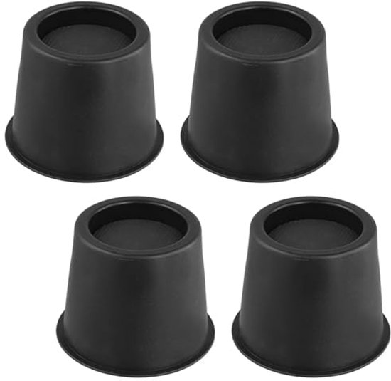 4 stuks massief houten bedverhoger meubelverhoger tafelverhoger meubelverhoging Bed Riser, natuurlijke dennenhouten meubelpoten, voor bank, bank, tafel, stoel, bureau of meubelpoten, draagvermogen 500