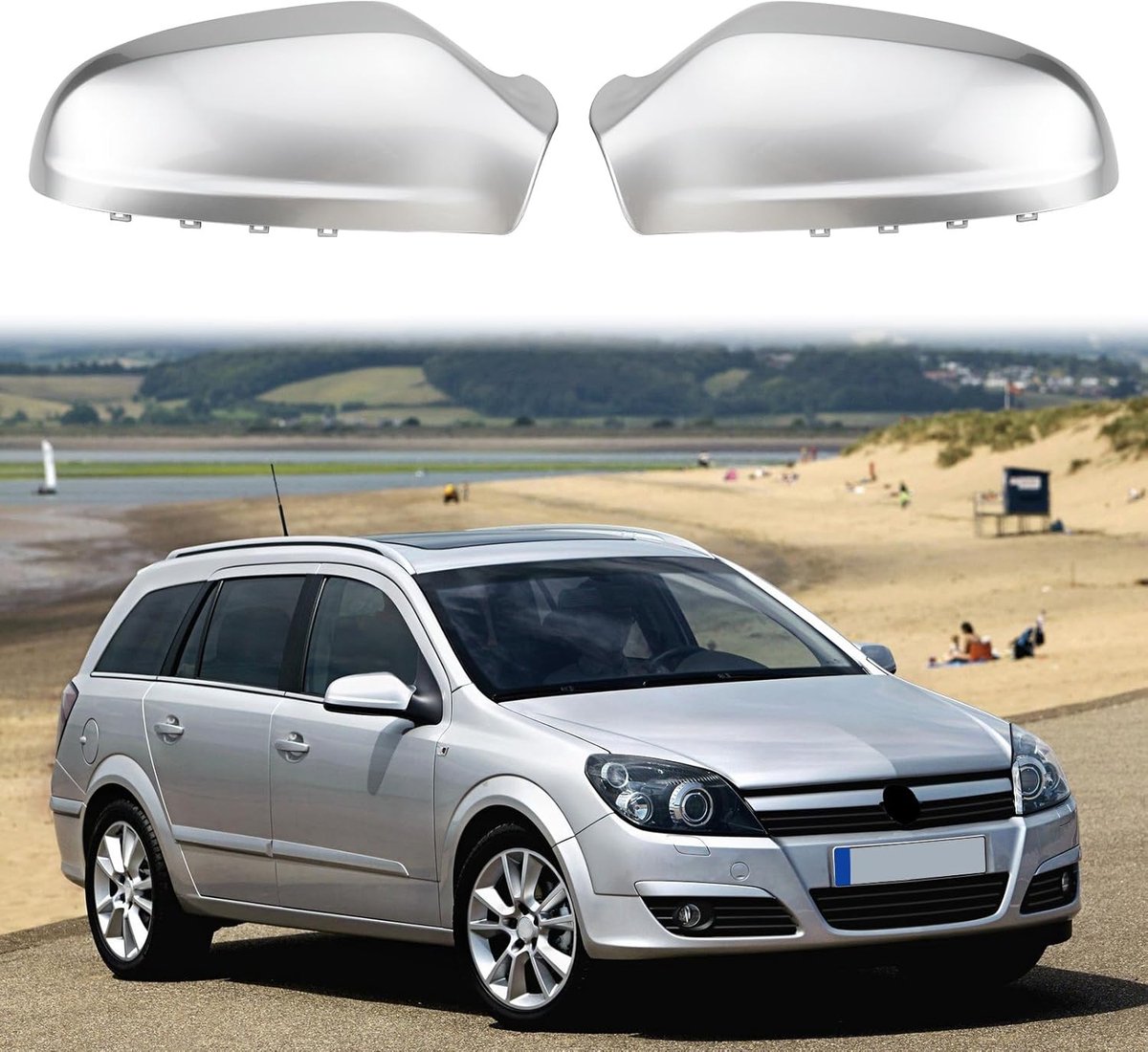Image of Achteruitkijkspiegel voor Opel Astra H 2004-2009 - Achteruitkijkspiegelhoes - Auto zijspiegel cover