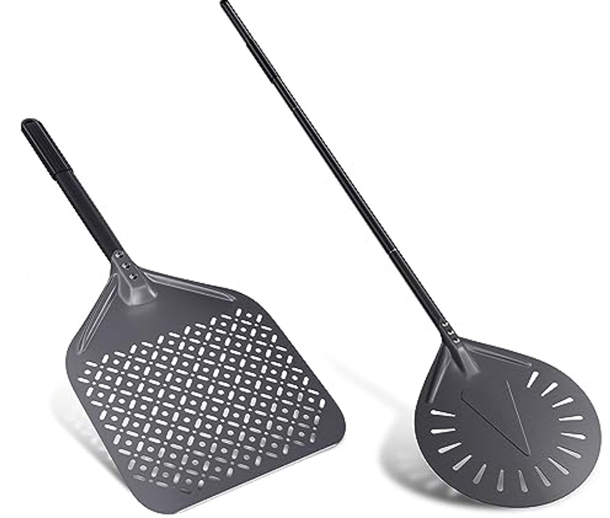 Set van 2 Professionele Aluminium Pizzascheppen - 30 cm en 9 inch