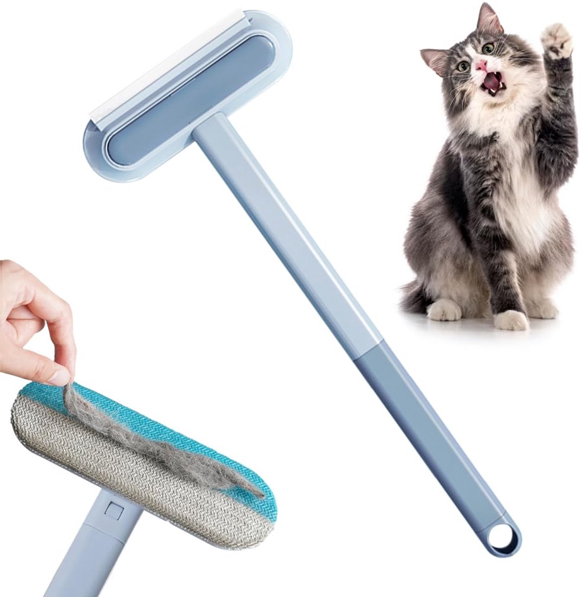 OIMG Huisdierhaar Verwijderaar - Hondenhaarverwijderaar - Hondenhaar - Kattenhaar Verwijderaar - Borstel Kat - Pluizenverwijderaar - 3-in-1 pluizenroller - Stofzuigroller voor huisdieren voor bank, tapijt, bank, kleding