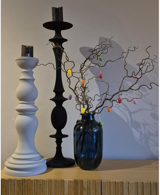 Branche décorative de Noël Bellatio Design - 3 tiges - 87 cm - Branches artificielles Décorations de Noël