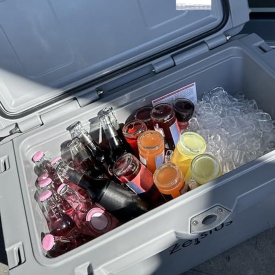 Koelbox 50 liter met wielen voor auto, camping en outdoor activiteiten van Koelbox. — afbeelding 2