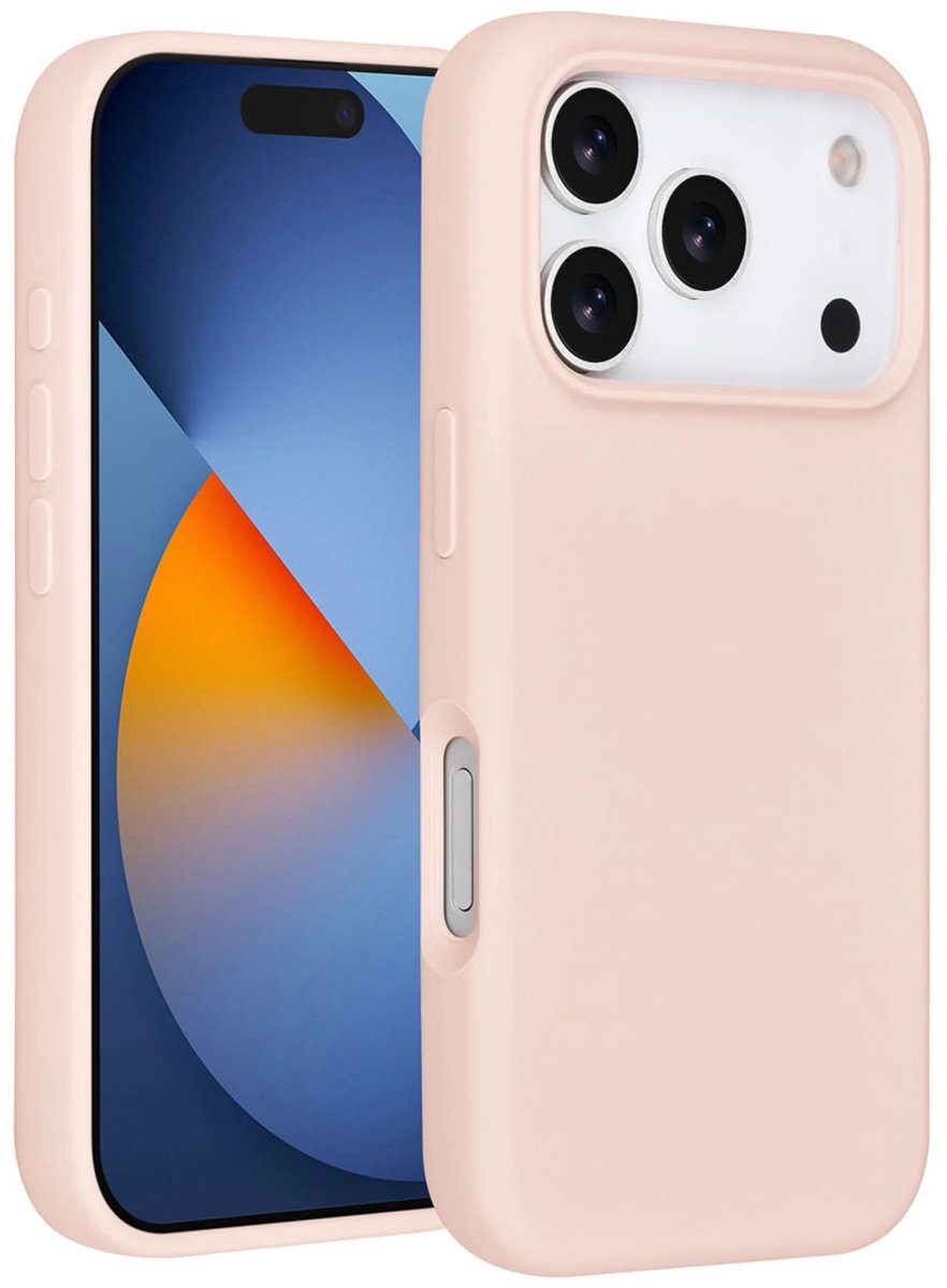 Backcover - Premium Liquid Silicone Soft Hoesje - Geschikt voor: iPhone 17 Pro Max - Roze
