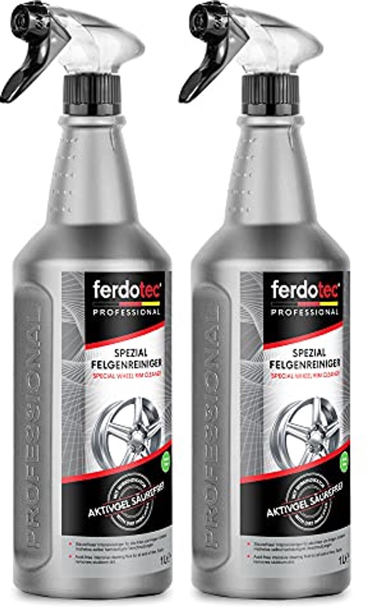 Krachtige Zuurvrije Velgenreiniger met Actie-Indicator | 2 x 1 L voor Alle Velgtypes