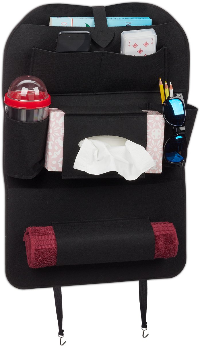 Image of 4 x autostoel organizer - auto organizer kind - groot - bescherming stoel
