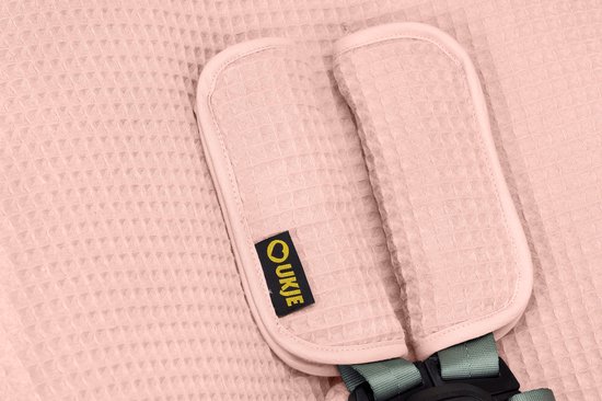 Ukje Wipstoelhoes geschikt voor 4Moms Mamaroo 5 Rockaroo Wipstoel - Hoes met Waterdichte Voering ter Bescherming van je Stoel - Perfecte Pasvorm - Met Gordelbeschermers - Makkelijk Wasbaar - Zacht Katoen - Roze Wafelstof van Merkloos — afbeelding 2