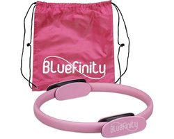 4x pilates ring roze - met oefeningen - fitnessring - yoga ring - weerstandsring
